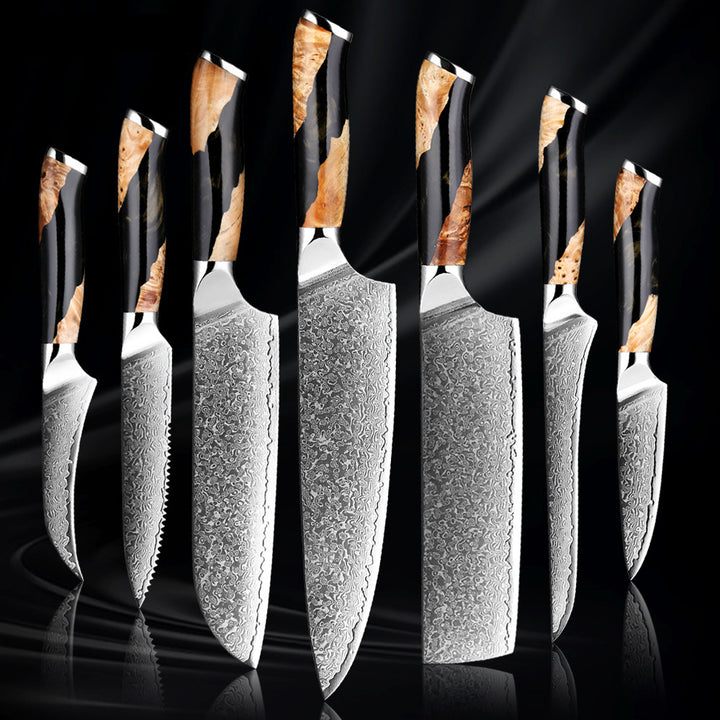 Damascus Steel Chef Kitchen Professional Knives
