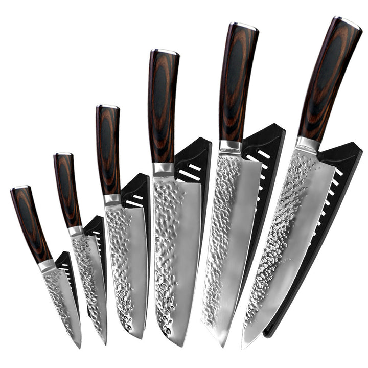 Stainless steel kitchen knives with knife set