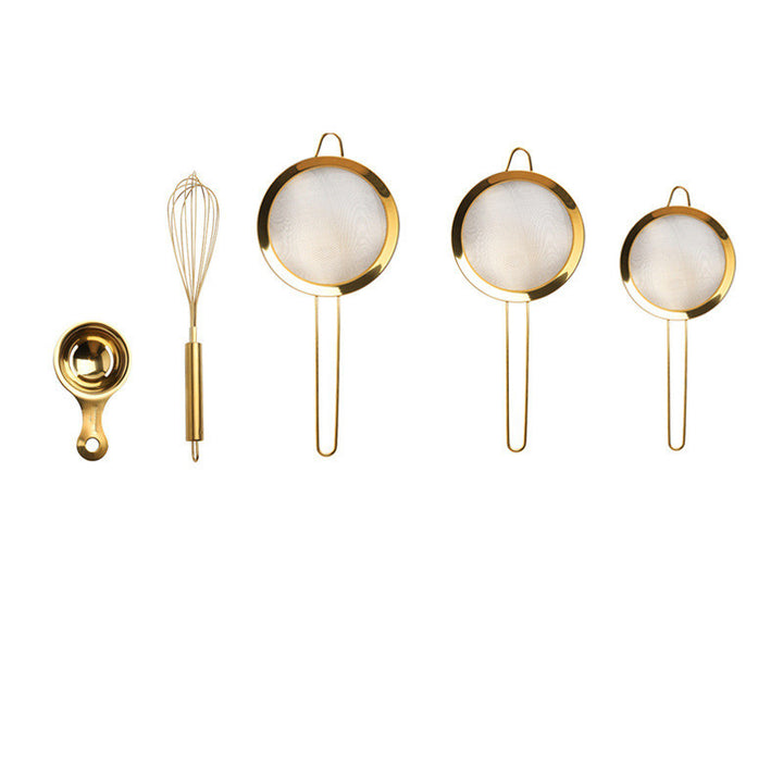 Creative Golden Flour Sieve Kitchen Gadget