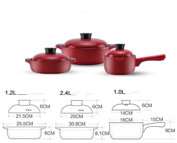 Transform Your Cooking with the Red Ceramic Casserole Stock Pot