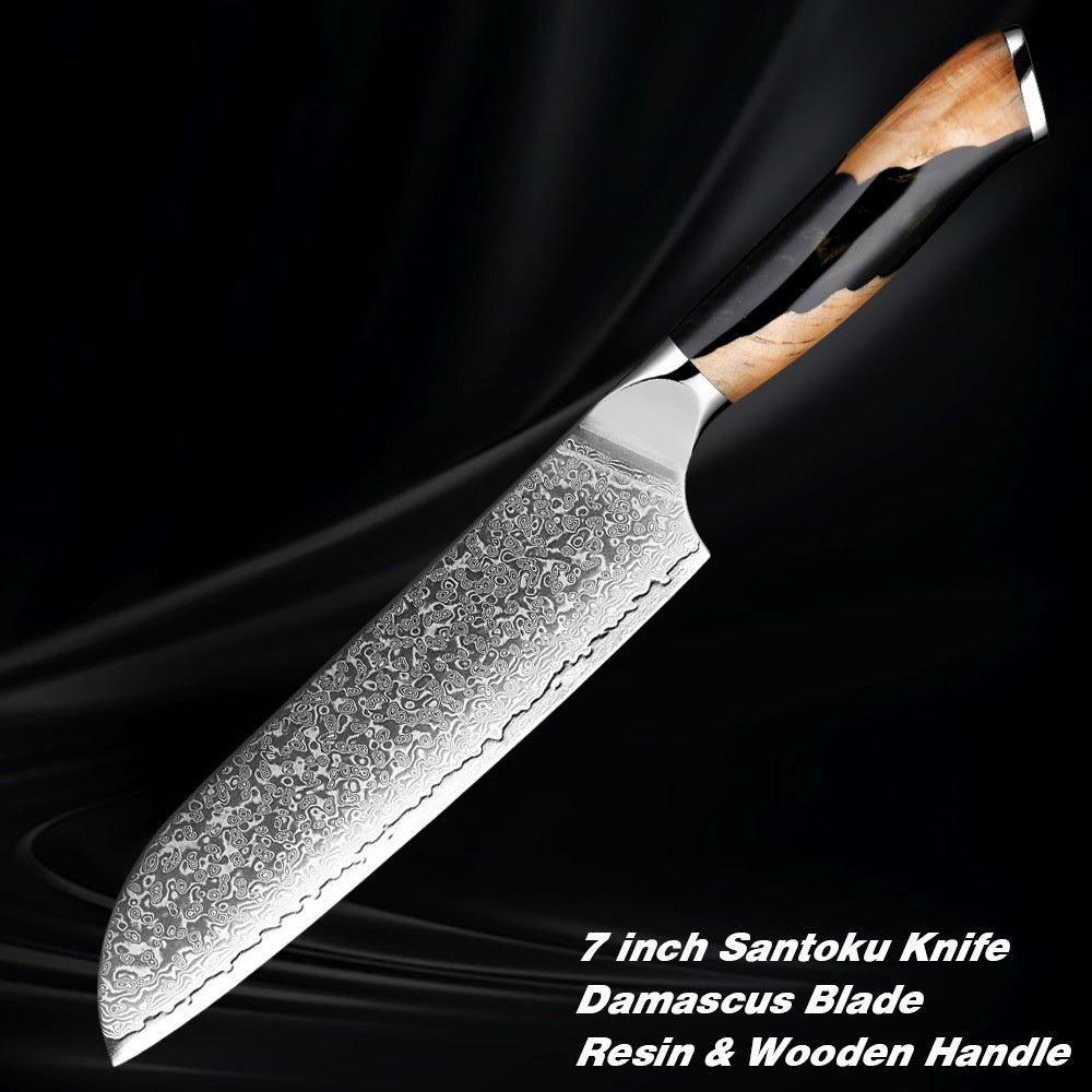 Damascus Steel Chef Kitchen Professional Knives