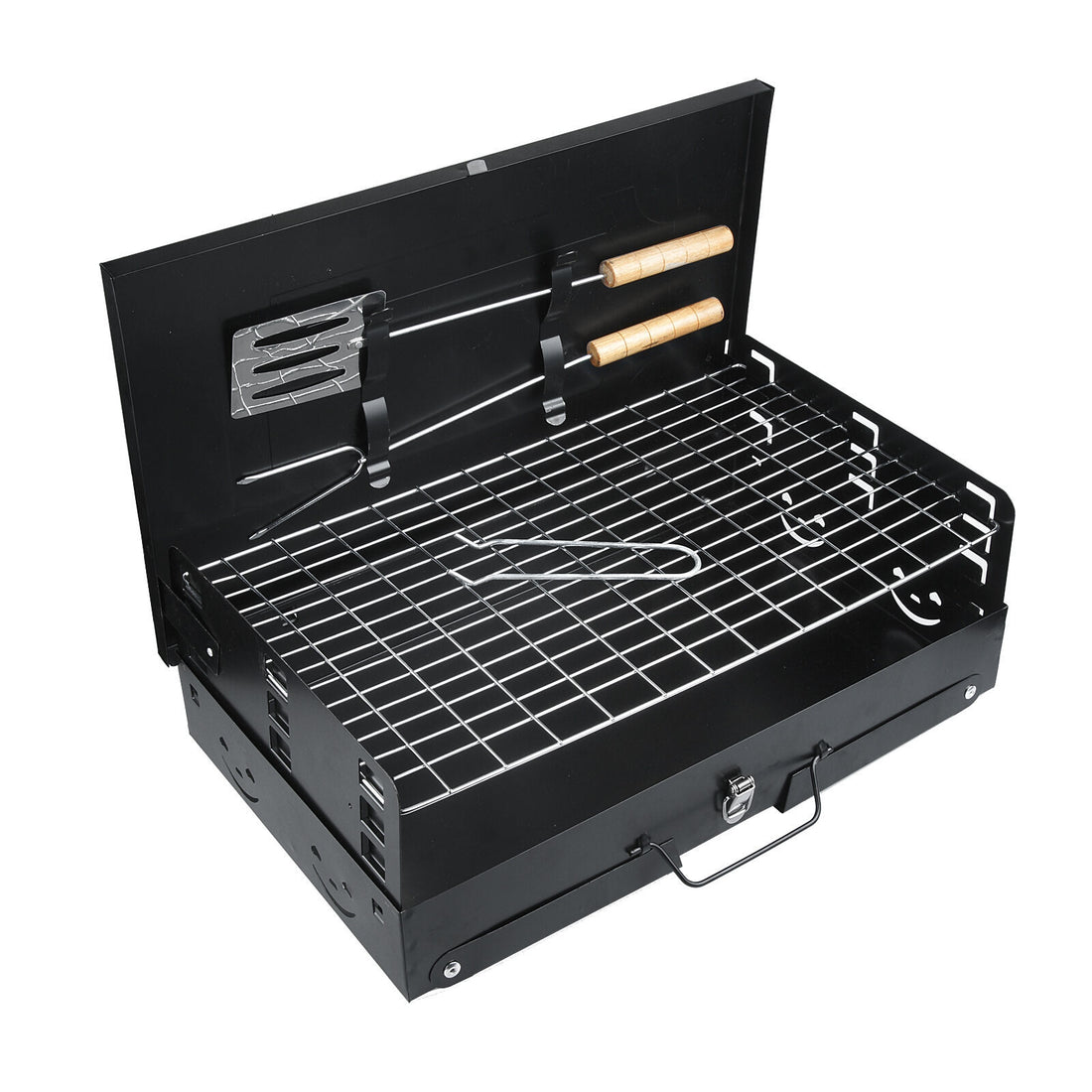 Outdoor Portable Charcoal Grill Folding Box