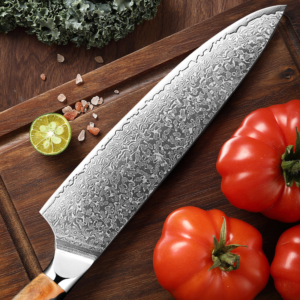 Damascus Steel Chef Kitchen Professional Knives