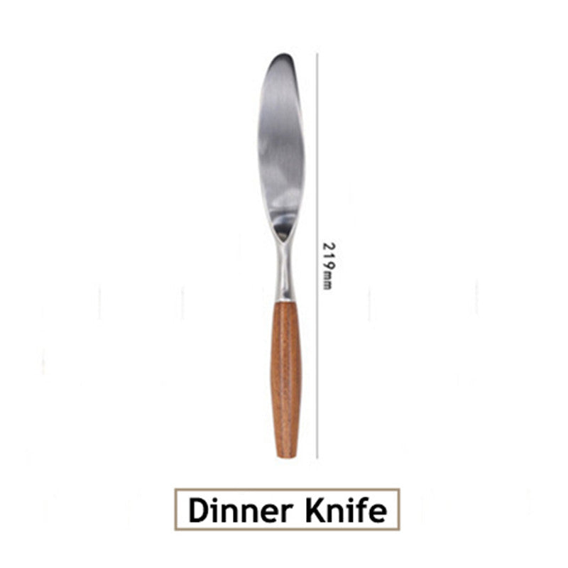 Stainless Steel Cutlery Set With Log Handle