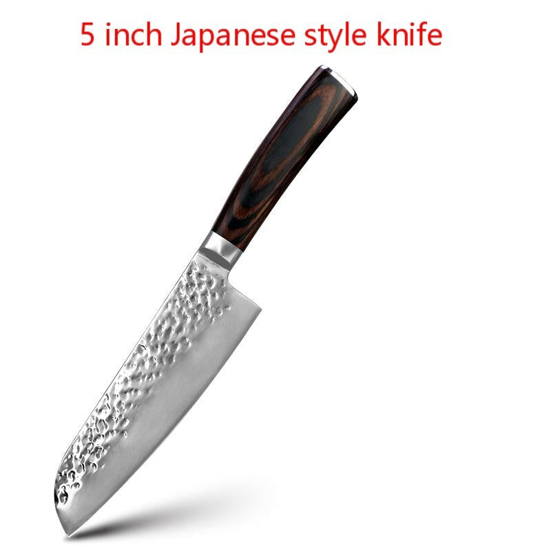 Stainless steel kitchen knives with knife set