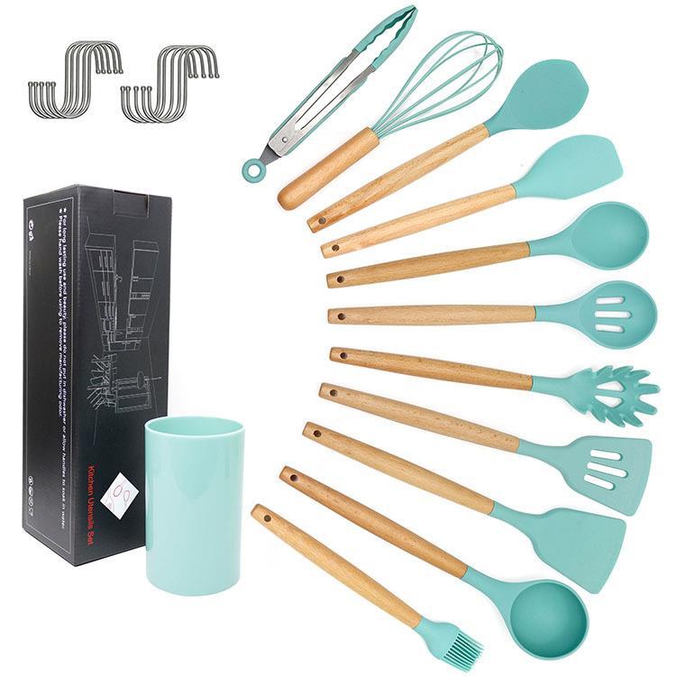 kitchen utensils silicone cooking spoon