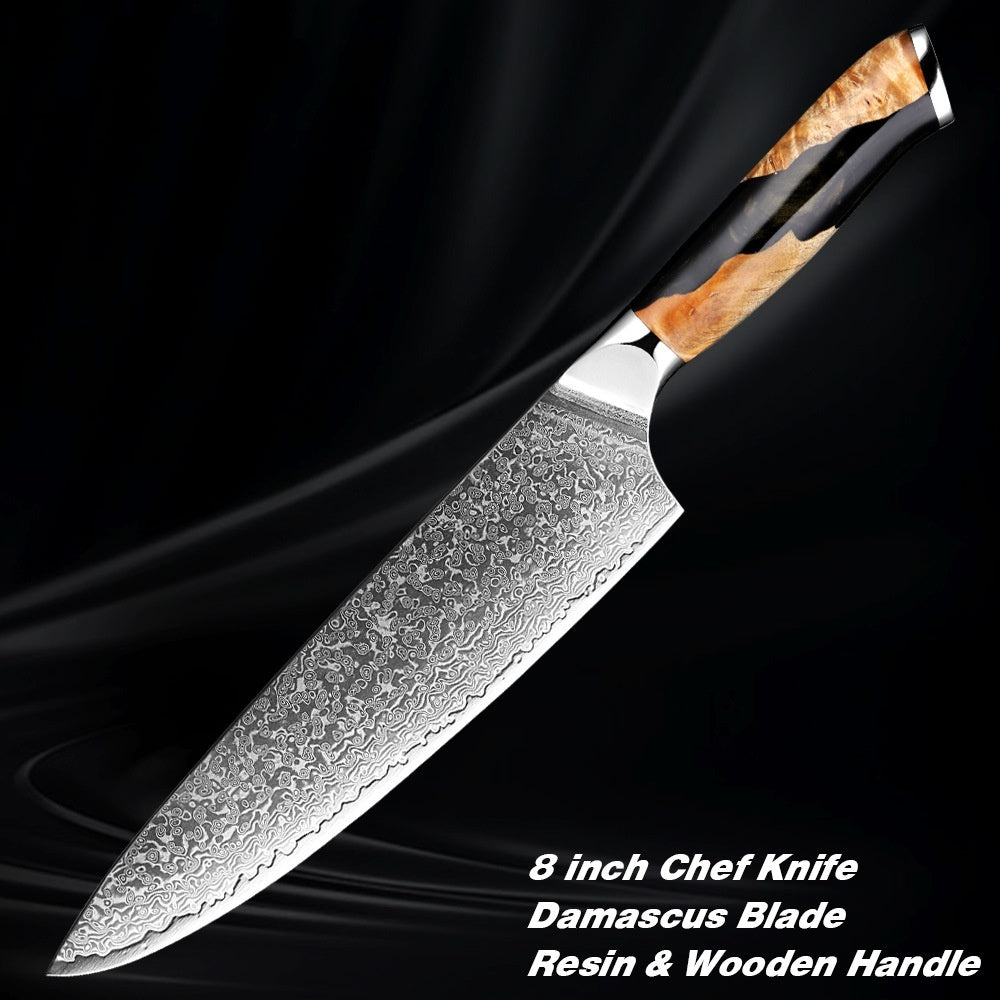 Damascus Steel Chef Kitchen Professional Knives