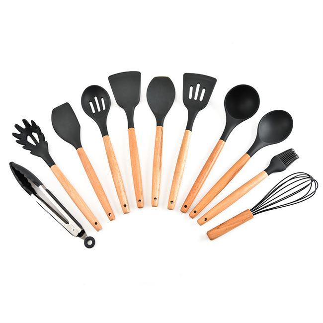 kitchen utensils silicone cooking spoon