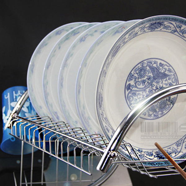 Kitchen Double Bamboo Ventilation Rack