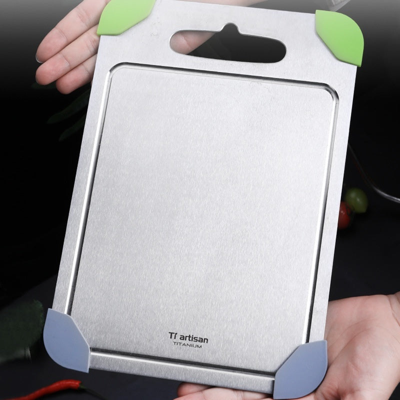 Pure Titanium Cutting Board With Groove