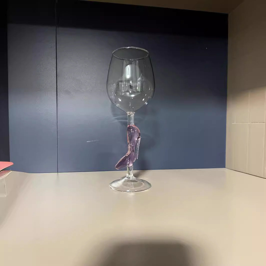 High-heeled Shoes Red Wine Glass
