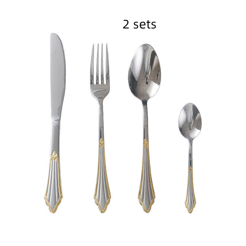 Gold Plated Stainless Steel Cutlery Set
