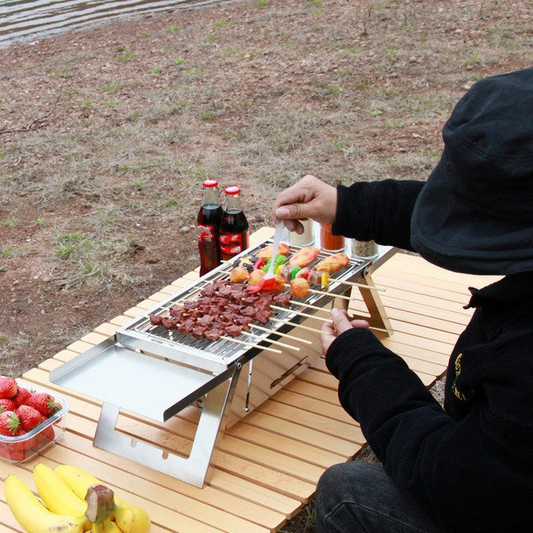 Outdoor Thickened Fold Barbecue Grill