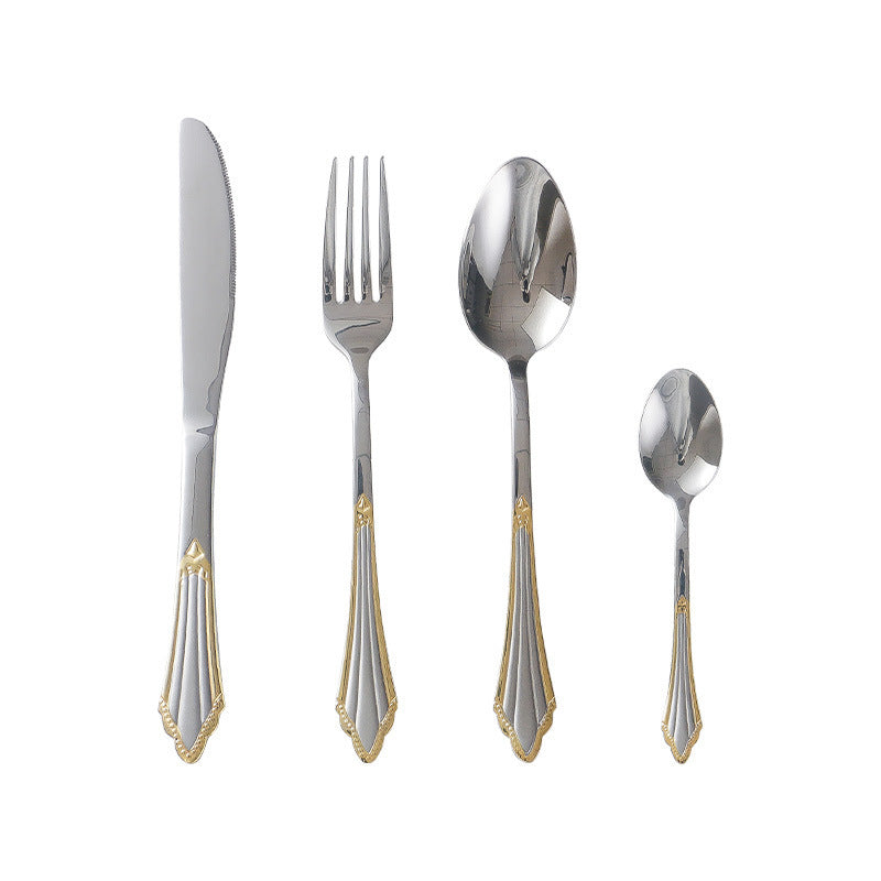 Gold Plated Stainless Steel Cutlery Set