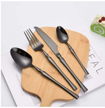 Matte Black Luxury Cutlery Tableware Knife