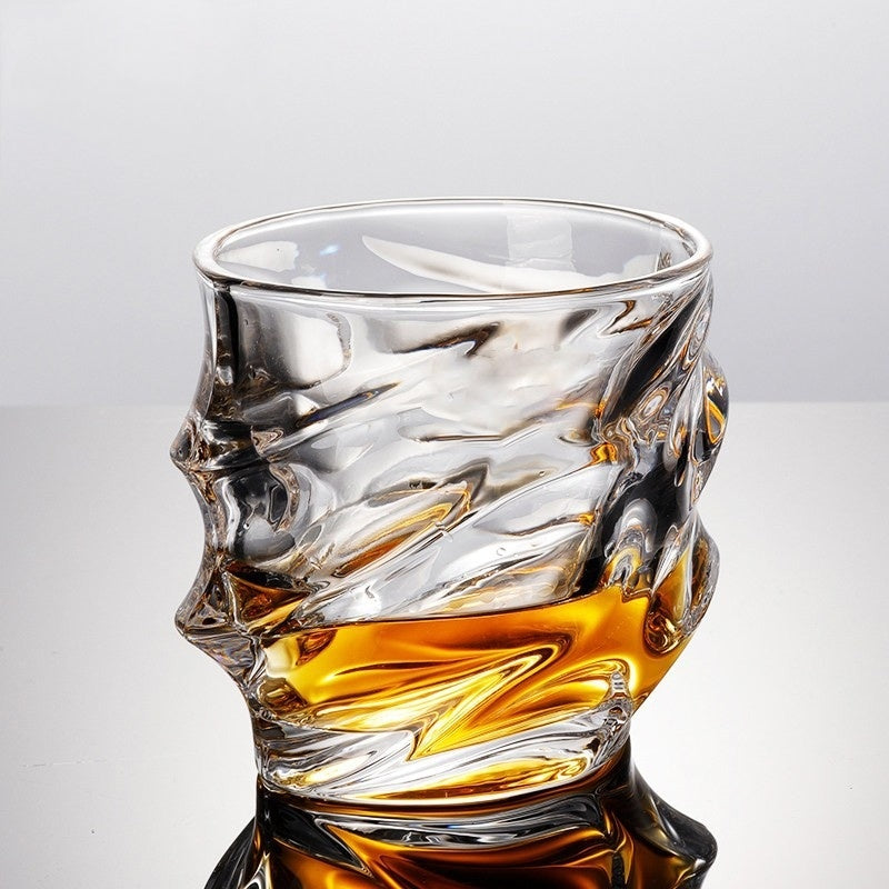 Crystal Ocean Bottle Whiskey Glass Wine Set