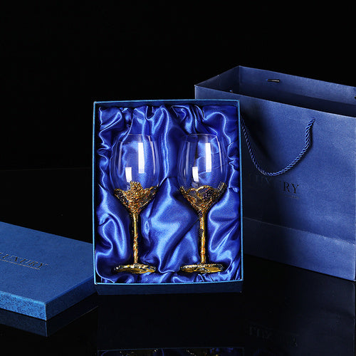 Crystal Red Wine Glass Set Household