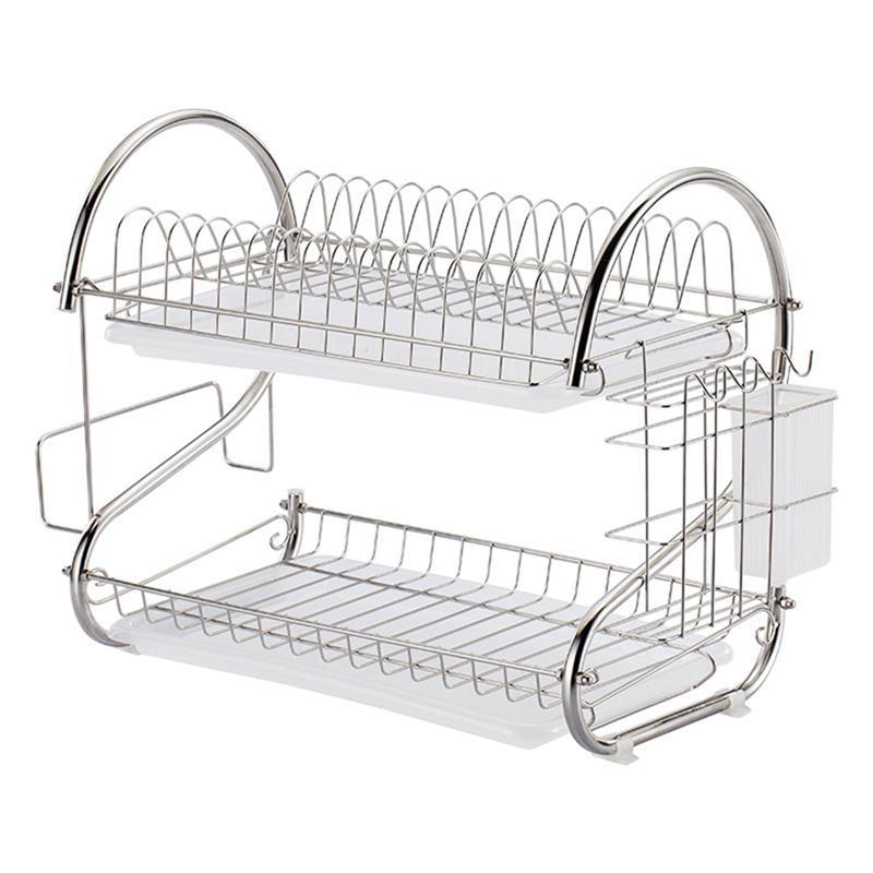 Kitchen Double Bamboo Ventilation Rack
