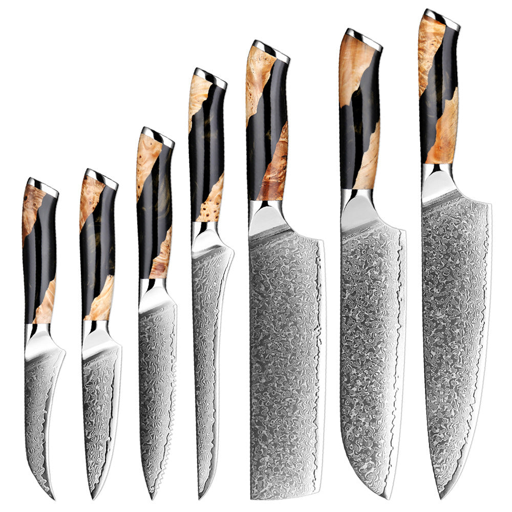 Damascus Steel Chef Kitchen Professional Knives